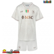Camisa de Futebol SSC Napoli Equipamento Secundário Infantil 2025-26 Manga Curta (+ Calças curtas)